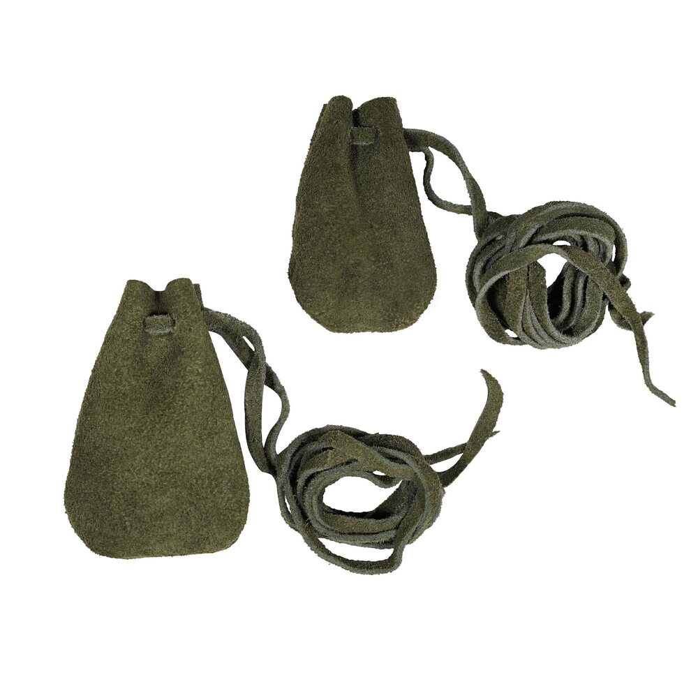 5870 Trinket Bags, Coin Dice Medieval Purses, Drawstring Medicine Bag Suede